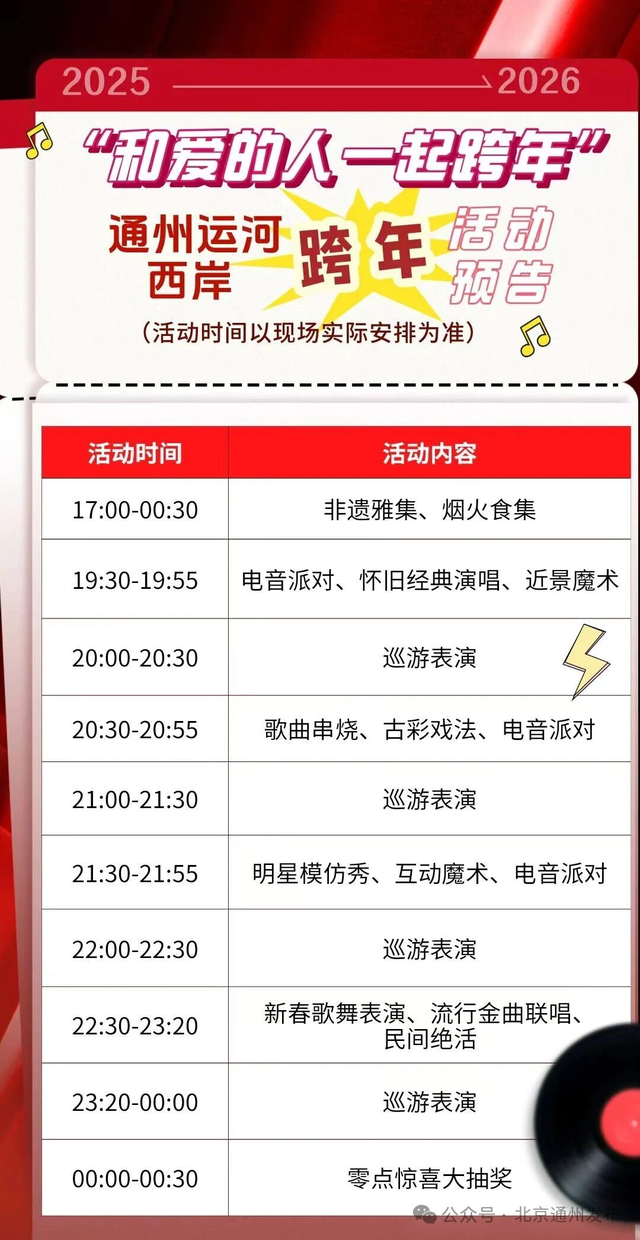 超期待！北京跨年活动汇总来了（第一波）