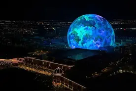 燃炸！全球最大LED球体Sphere上演“电子歌剧”图片