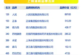 中国最具价值品牌500强！7个温商品牌上榜图片