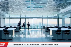 恺翎国际贸易（江苏）有限公司成立，注册资本1000万人民币视频封面