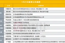全年净利预计超500亿！万亿全球动力电池龙头发布2024年业绩预告|盘后公告集锦图片