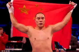中国拳王张志磊再次完成KO！卫冕重量级过渡拳王金腰带图片