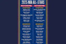 NBA公布2025全明星阵容，35岁哈登时隔两年重返全明星图片