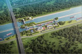 中建筑港承建新万福河航道项目开工！菏泽进一步完善立体交通格局图片