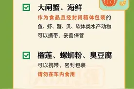 转发周知！中秋国庆哪些物品不能带上火车图片