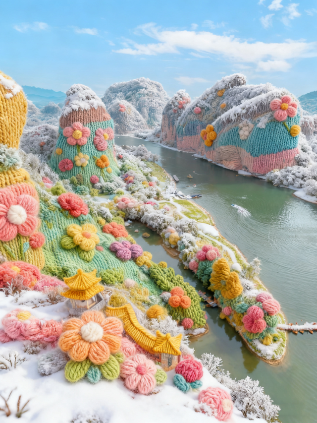 降温啦！龙虎山景点集体“穿”毛衣啦！