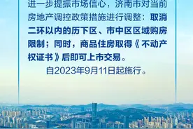 7年楼市调控落幕！济南全面取消楼市限购限售政策图片