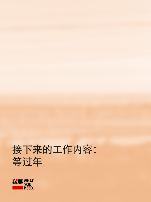 许愿：今年过的是哄自己开心的春节。