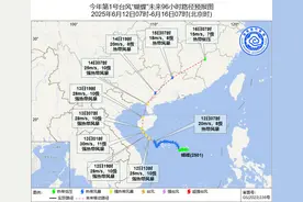 最新！台风“蝴蝶”或于13日凌晨到上午在海南陵水至乐东一带沿海登陆图片