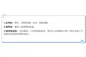 最新！福建三地2025年体育中考抽选考项目出炉！图片