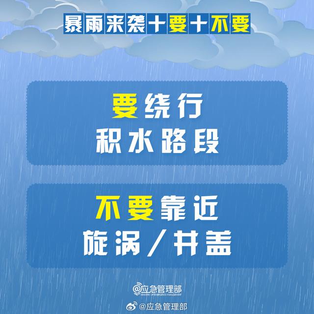 暴雨来袭牢记“10要10不要”