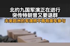 北约九国军演正在进行，突传特朗普又要退群，“未来欧洲的军演将不再有美军参与”图片