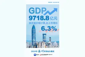 温州GDP9718.8亿元，三个关键词数说2024经济成色图片