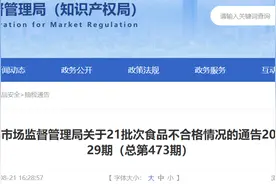 山东省市场监督管理局关于21批次食品不合格情况的通告2024年第29期（总第473期）图片