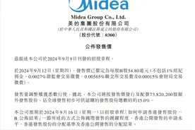 54.8港元！美的香港招股发行价敲定，拟中秋节在港交所上市图片