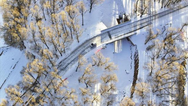 甘肃民乐：雪后祁连山下风光美