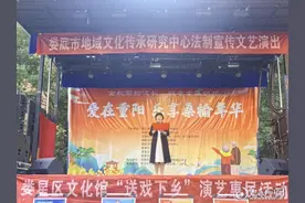 黄泥塘街道花庙冲社区开展“爱在重阳，乐享桑榆年华”文艺汇演活动图片