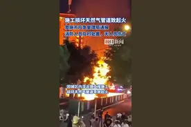 施工损坏天然气管道引发火情，恩施市：暂无人员伤亡图片