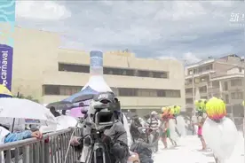 在哥伦比亚体验“黑与白”狂欢节大游行图片