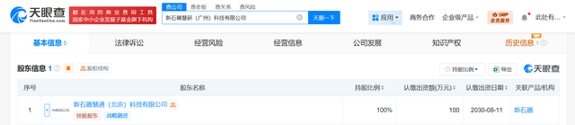 新石器无人车在广州成立科技公司