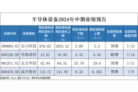半导体设备行业回暖！长川科技净利同比最高预增超10倍图片