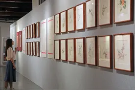 非遗木版水印艺术展走进同济大学图片