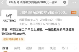 火上热搜！一张吊牌被炒到300元！网友：谁在买啊？图片