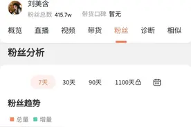 刘美含被曝市集卖假货后账号已停更数日，抖音粉丝量6天跌了5000人图片