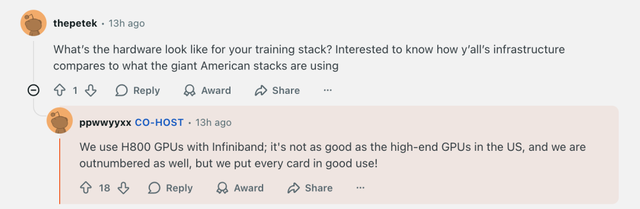 杨植麟回复：Kimi K2训练用的H800！但“只花了460万美元”嘛…
