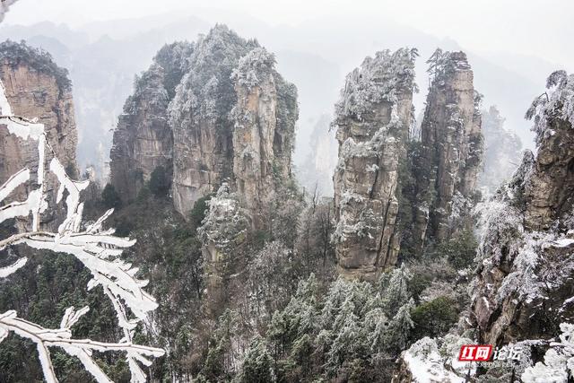 张家界的雪后云海，藏着湖南冬日的浪漫