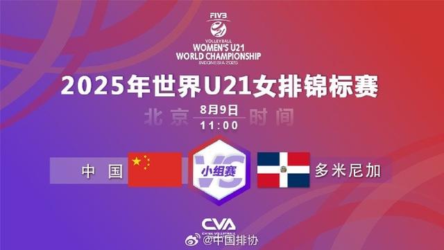 U21女排世锦赛：中国3-0多米尼加