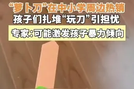 你家孩子也在玩网红玩具“萝卜刀”吗？专家这样提醒图片