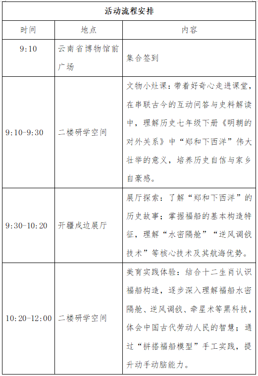『活动招募』滇滇同行“博物致知”系列研学活动，等你来体验！