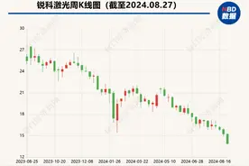 锐科激光上半年扣非净利润同比降五成 股价创年内新低图片