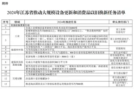 江苏省推动大规模设备更新和消费品以旧换新行动方案出炉图片