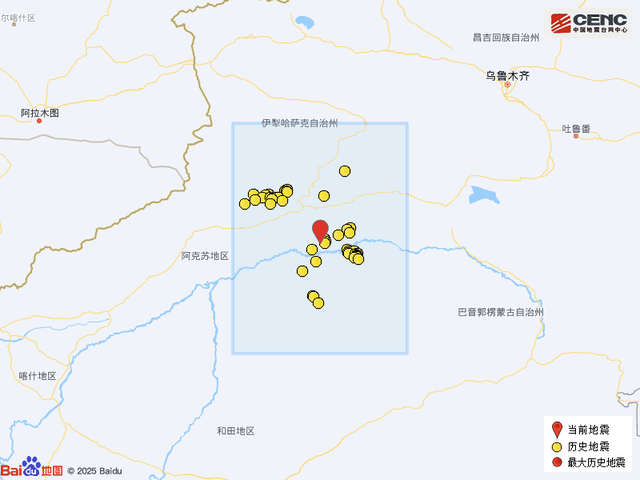 新疆库车市发生3.6级地震