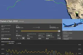 阿塞拜疆航空坠机事故现场多角度画面浮现 已找到二十余名幸存者图片