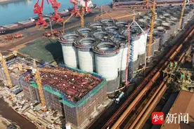 “海上粮仓”新进展——连云港国际粮食集散中心一期工程滑模施工首战告捷图片