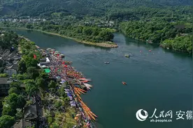 龙舟争渡桃花潭图片