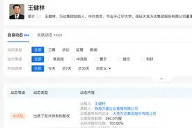 王健林出质大连万达集团所有股权图片