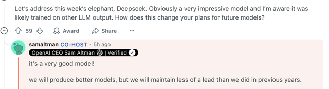 OpenAI发布o3-mini：免费用户也能用，奥特曼称DeepSeek让领先优势缩小