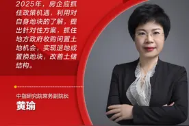 预见2025｜黄瑜：房企应紧抓政策契机盘活闲置土地图片