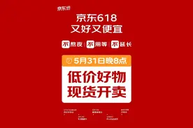 定了！京东“618”将于5月31日晚8点启动 海量商品全程价保图片
