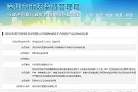 深圳市诺可里里科技有限公司销售抽检不合格的产品(电蚊拍)案图片