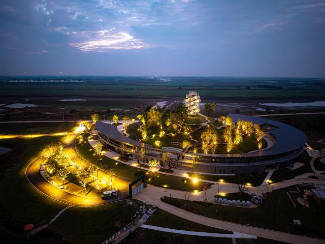 湿地观鸟塔“形似DNA”走红，每层设瞭望口360度观景，峰值可观赏十万只越冬候鸟