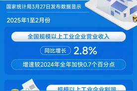 （图表）2025年前2个月全国规上工业企业营收增长加快 利润降幅收窄图片