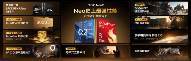 冲击最强国产2K手机屏？iQOO时隔一周再发Neo11新机，2599元起
