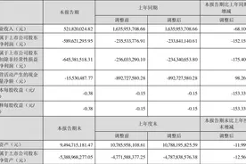 *ST广田：2023年上半年亏损5.90亿元图片