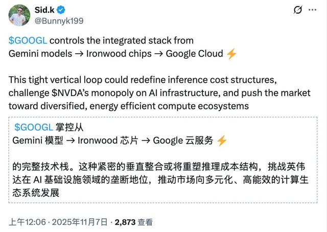 英伟达铁幕之后	，谷歌AI芯片已成气候