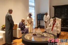 斯里兰卡前总统会见福建佛教界朝圣交流团一行图片